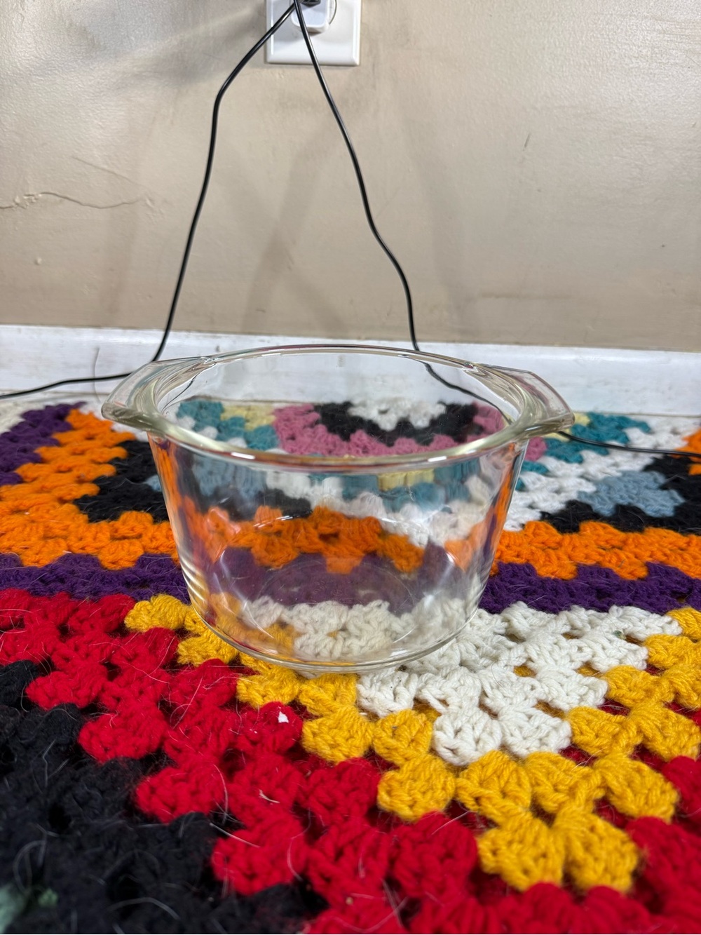 Vintage Pyrex 343 1.5 QT Clear Glass Bean Pot